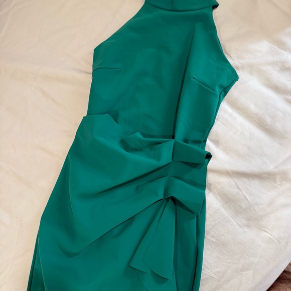 Chiara Boni La Petite Robe Gudrum Ruffled Sheath Dress in Jade - 6 - Picture 1 of 9